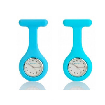 1 Atm Blue Nurse Silicone Nurse Fob Watch Attaches To Clothing Using A Metal Brooch Pin